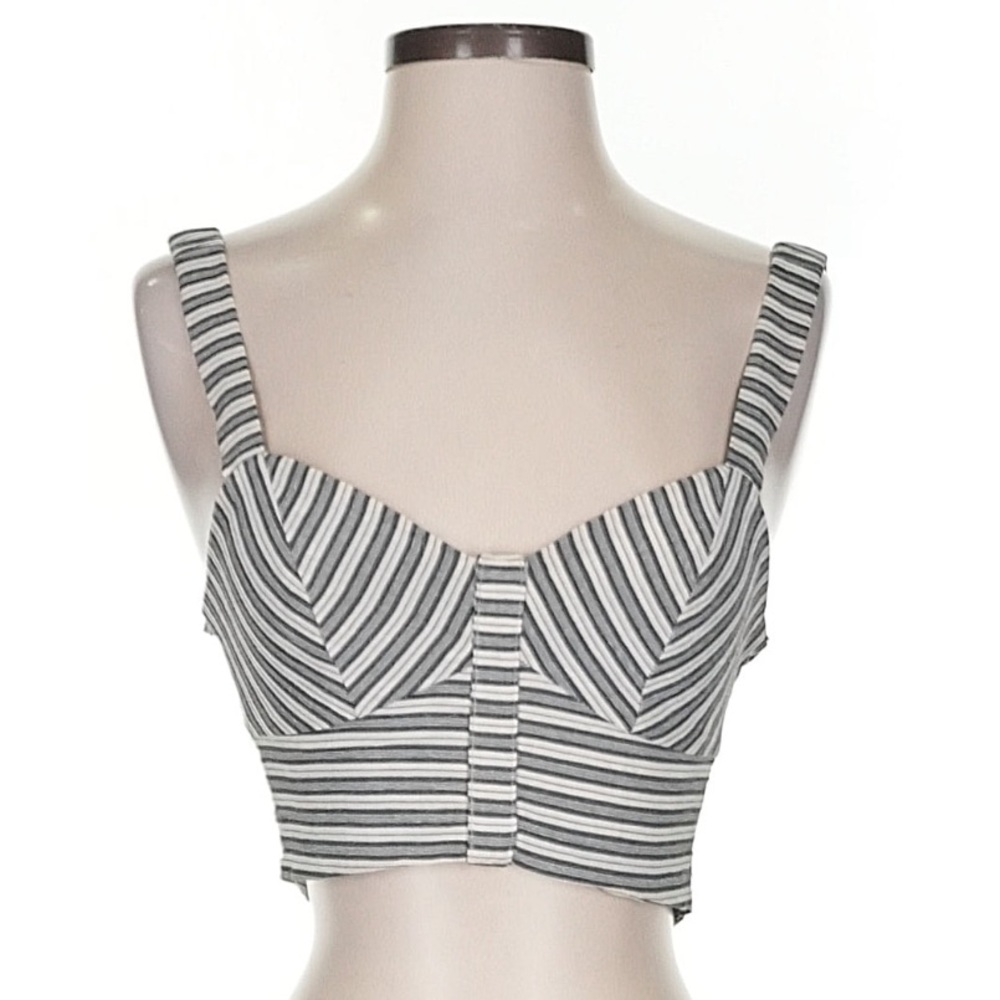 Reformation Striped Crop Top Bralette Made in USA Size S